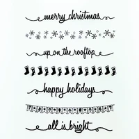 ylcs315 christmas silicone clear stamps for scrapbooking diy photo album cards decoration transparent stamp clear stamp tools