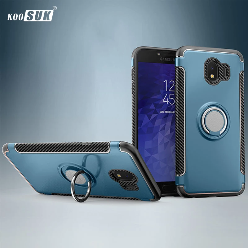 J4 чехол для Samsung Galaxy 2018 Чехол Броня 360 полная защита кольцо магнетизм держатель