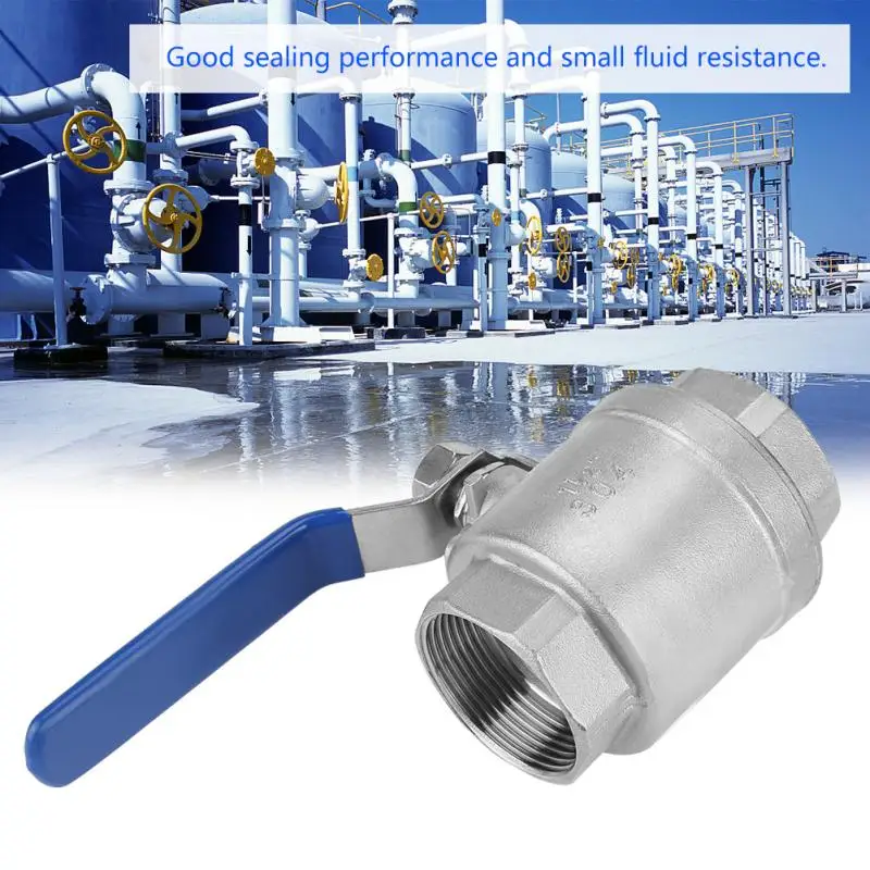 1 шт. 304 нержавеющая сталь двухкомпонентный полный порт Женский резьбовой шаровой