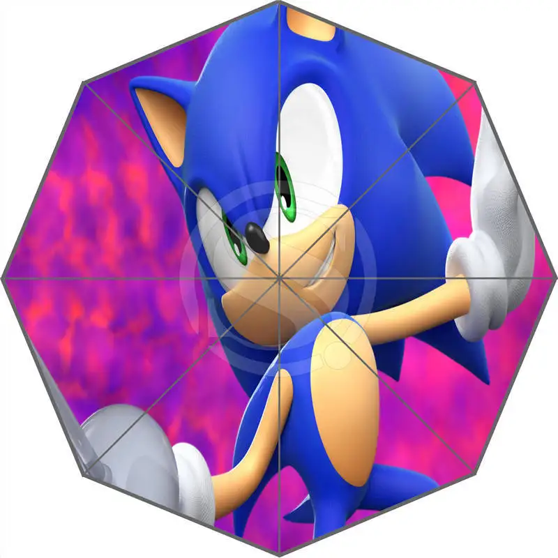 Синий W530L3 Лидер продаж Мода Custom sonic Зонт с героями мультфильмов зонт от солнца и солнцезащитный крем анти-УФ зонтик F-L3 - Цвет: Синий