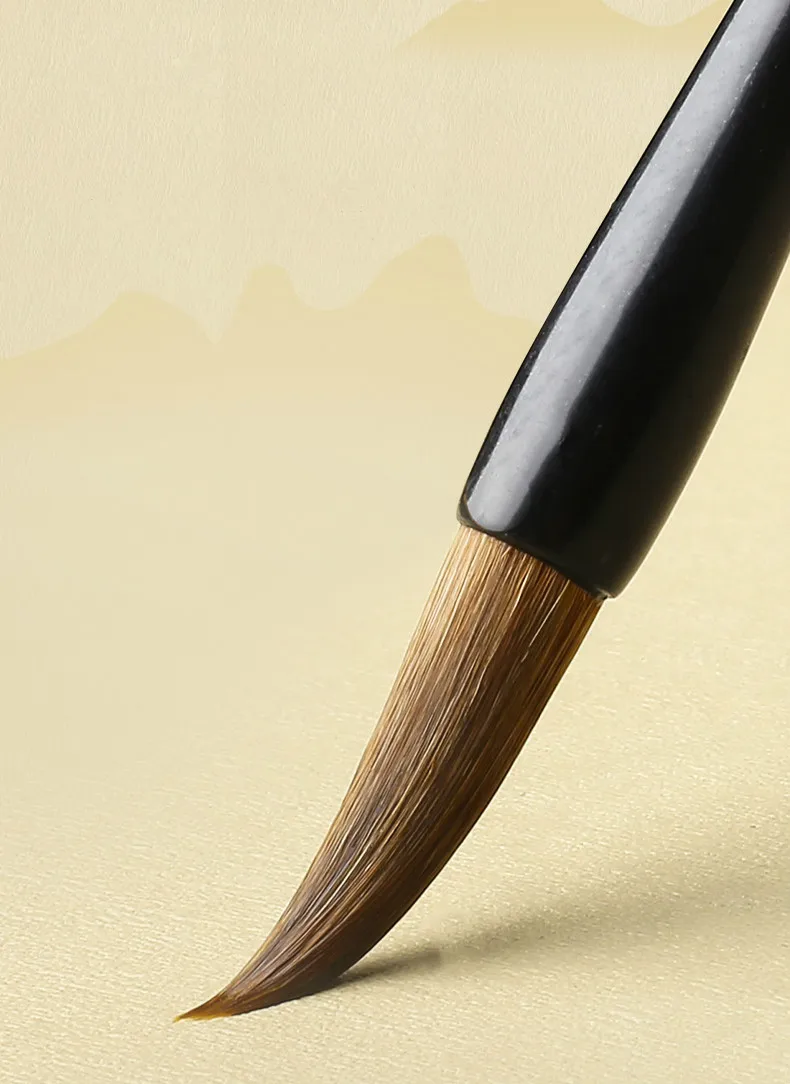 Ласка волос Китайская каллиграфия кисти Pen Средний сценариев китайский пейзаж Картина кисти Китайский поставок каллиграфии