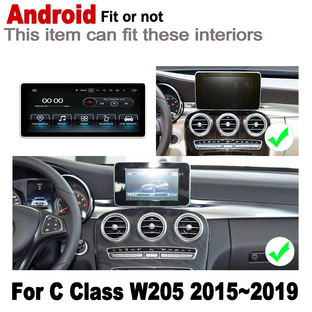 HD экран стерео Android автомобильный gps Navi карта для Mercedes Benz C Class W205~ NTG стиль мультимедийный плеер радио