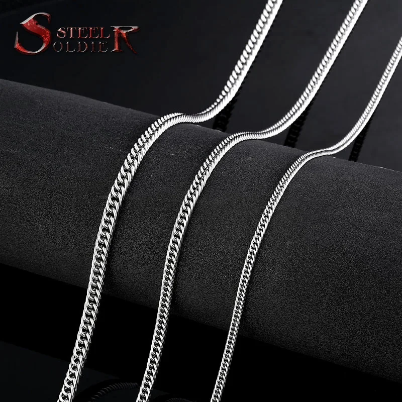 Стальной солдат Розничная и оптовая продажа заводская цена Мужская цепь Плоское