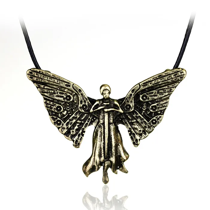 bronze Ожерелье из костей Mortal Instruments, винтажный кулон Angelic power Runes shadowhunter, подарок для мужчин и женщин-30 - Окраска металла: bronze