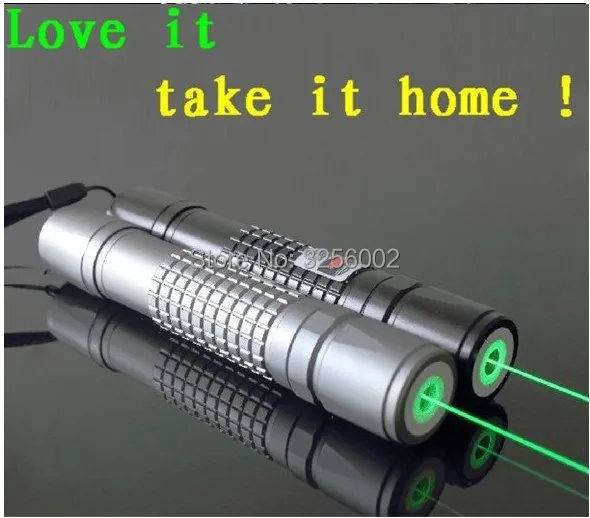 

HOT! High power Military 500000m 500w 532nm Green Laser Pointer Pen Flashlight Light Burning matches Burn cigarettes Hunting