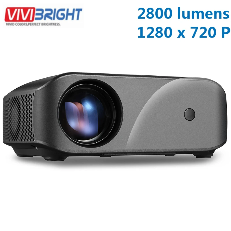VIVIBRIGHT F10 ЖК проектор 1280x720 P 2800 люменов 300 дюймов экран Макс домашний