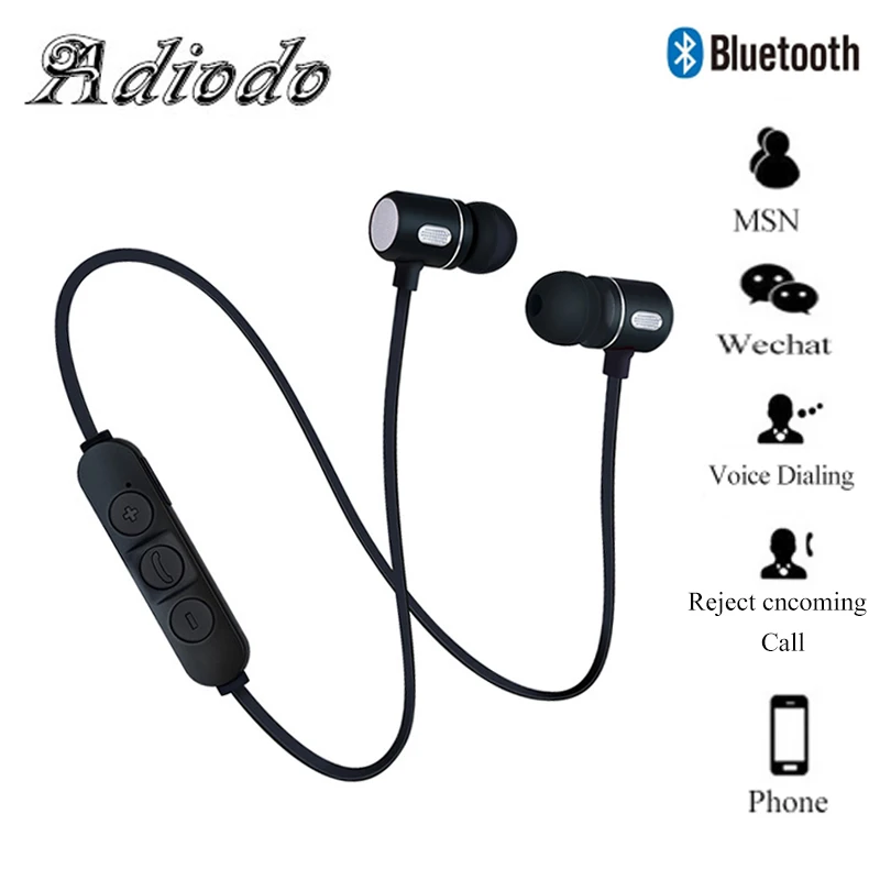 Беспроводные наушники Bluetooth гарнитура Водонепроницаемый наушник спортивные бас