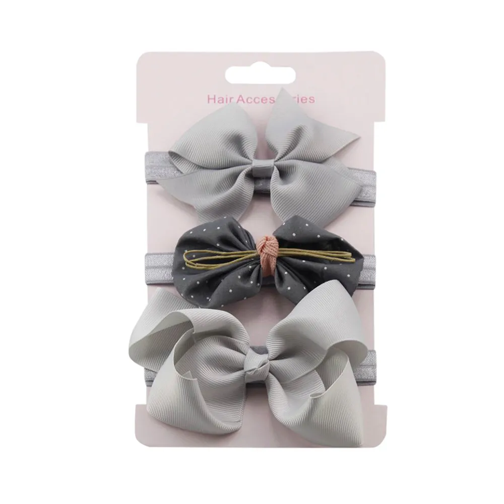 TELOTUNY Hot Sale Baby Girl Elastic Hairband 3Pcs Kids Floral Headband baby Set hair accessories Z0828 | Детская одежда и обувь