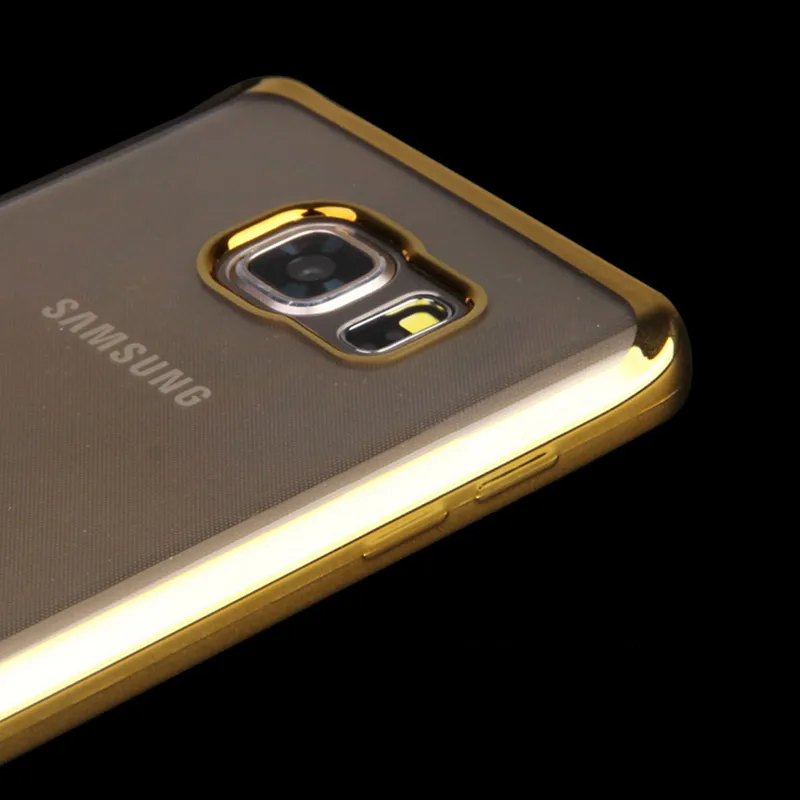 Чехол для Samsung Galaxy Note 5 N9200 мягкий тонкий прозрачный бампер из ТПУ с покрытием