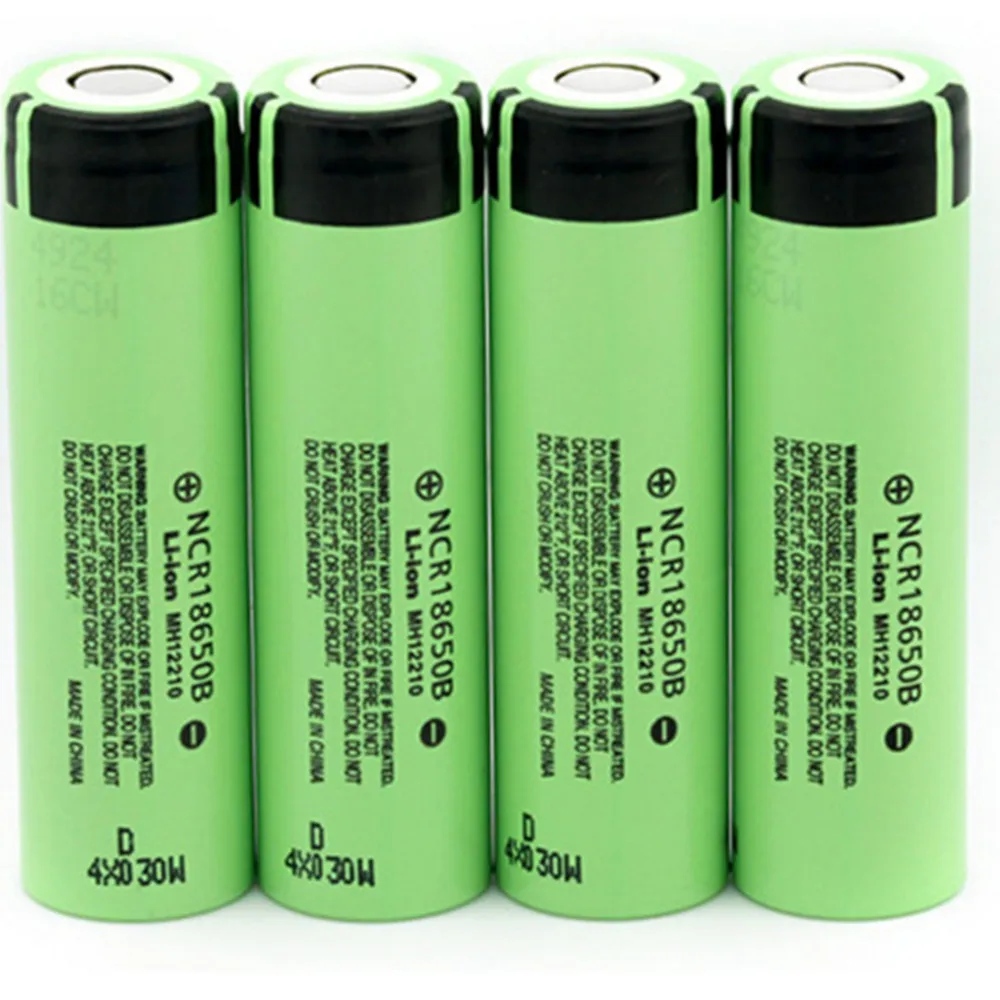 4 шт. 18650 3,7 v 3400 mah литиевая аккумуляторная батарея NCR18650B