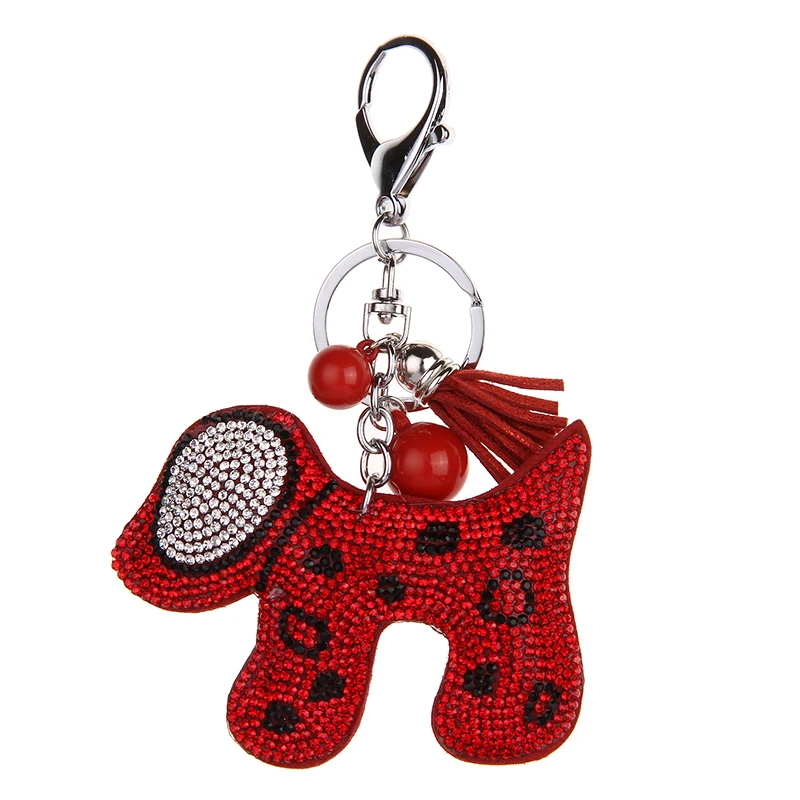 YD&ampYDBZ 2019 Cute Dog Key Keychain For Women Fashion Kwaii Jewelry Car Ring Brown Pink Silver Color Red 4 Handbag Keychains | Украшения