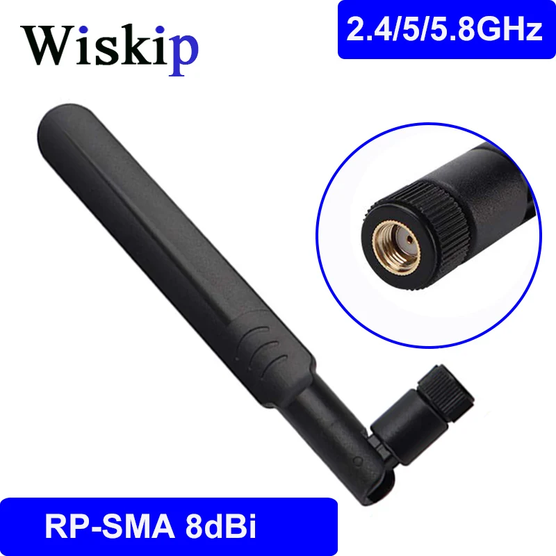 2 4 ГГц Wi Fi 5 8 GHz антенна 8dBi RP SMA Мужской Разъем двухдиапазонный антенны для
