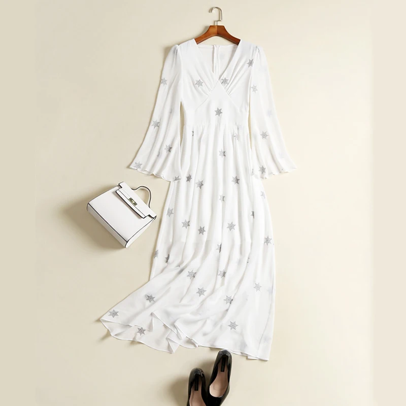 2017 Высокое качество модное подиумное стильное сексуальное платье с глубоким v