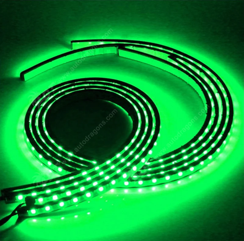 4 шт. автомобильные гибкие светодиодные ленты 120 см + 150 см|lamp auto|car neon lightneon car lighting |