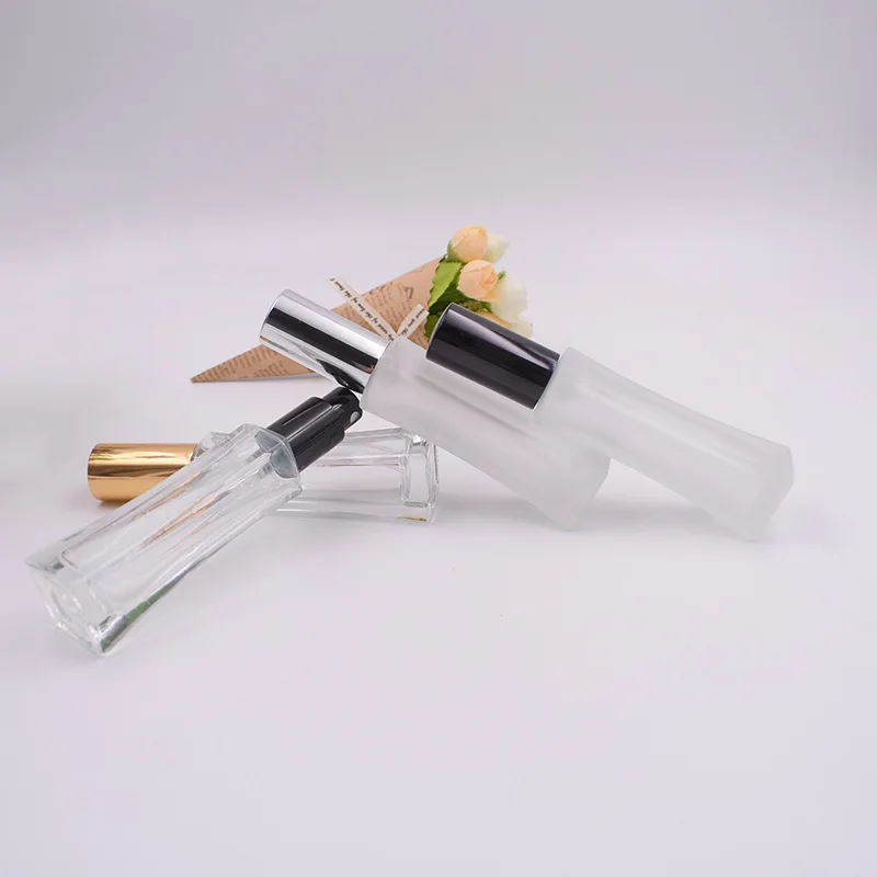 

30ml Transparent Square Perfume Spray Frosted Glass Empty Perfume Bottle 100pcs/lot