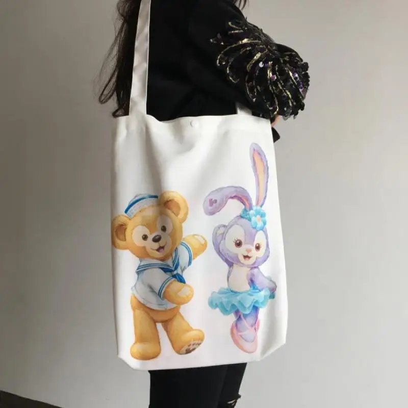 Даффи друг Медведь Stella Lou кролика милый мультфильм холщовый мешок для друзей или