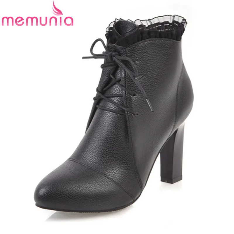 Женские ботильоны с круглым носком на высоком каблуке 2020 см|Женские полусапожки|