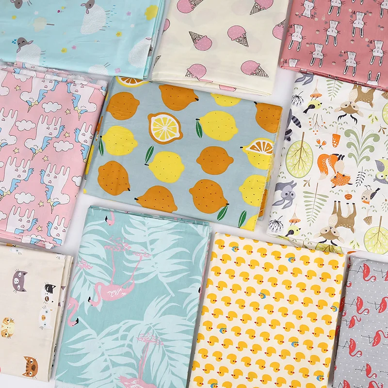 Детская хлопковая ткань фруктовая серия 100% хлопок простыня для шитья своими