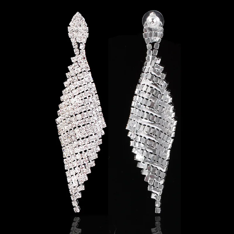 Винтажные серьги-коготь из сплава одна тысяча и ночь стразы