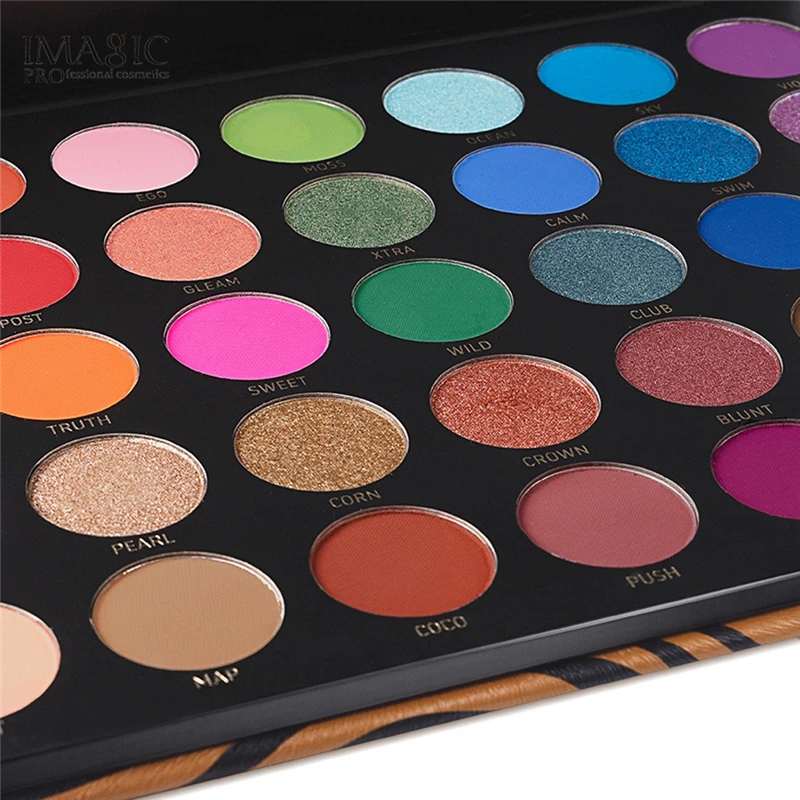 Палитра теней для век 35 цветов водонепроницаемая палитра пудра профессиональные