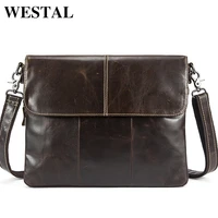 westal shoulder bag leather mens bag genuine leather mid messenger crossbody bags for men satchles designer bags handbags 8007