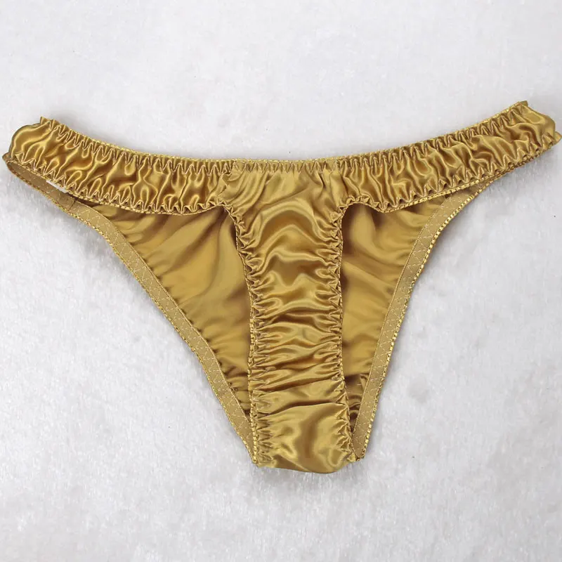 Шелковое Мужское нижнее белье из натурального шелка с заниженной талией|underwear th|men t underwearmens silk thong underwear |