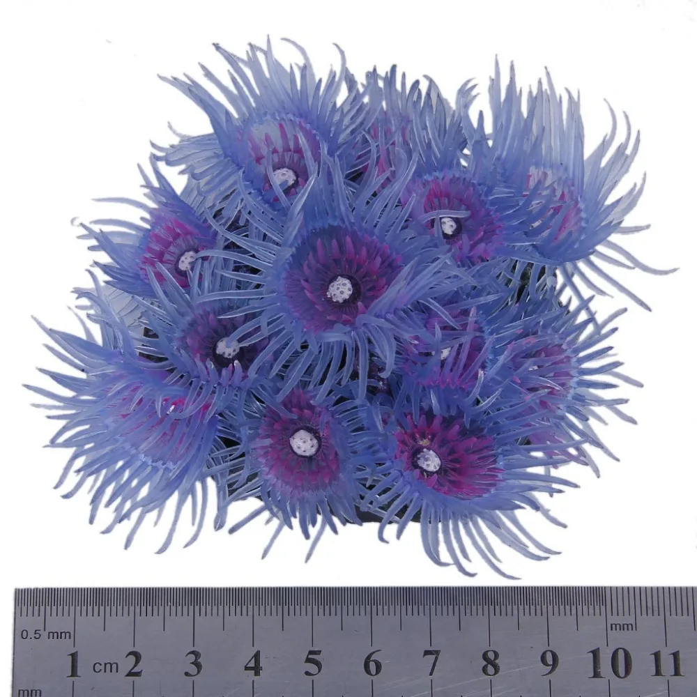 1pcs Aquarium Artificial Coral Fish Tank Decoration - Bluish violet | Дом и сад