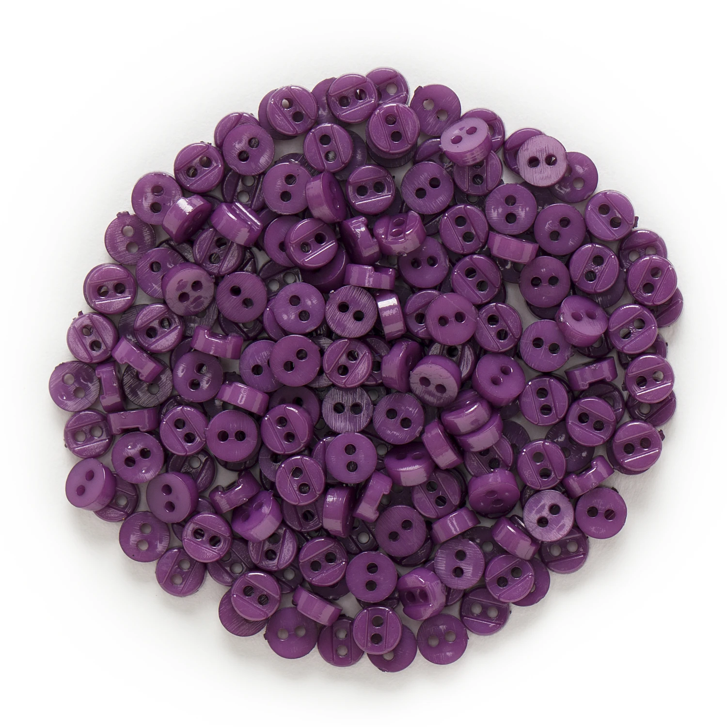 Purple 100 шт 6 мм многоцветные одноцветные 2 отверстия с зазором круглые полимерные кнопки для шитья скрапбукинга декор DIY - Цвет: Purple