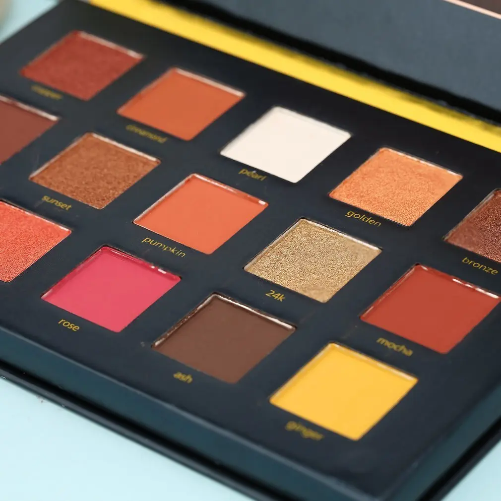 Красота глазурованная 15 цветов макияж тени для век порошок косметический набор