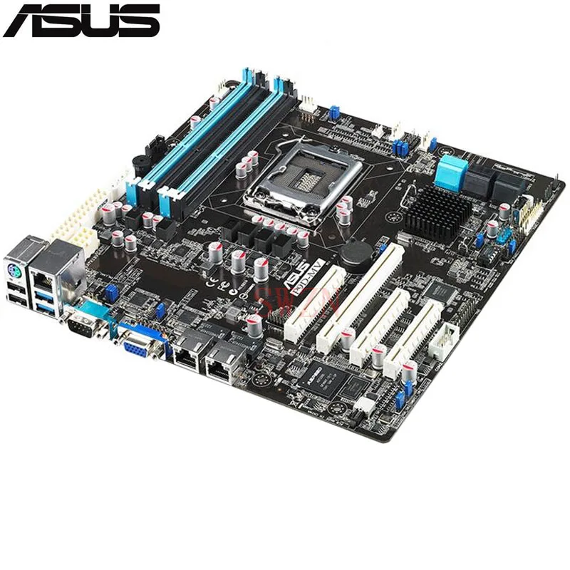 Оригинальный использовать сервер материнская плата для ASUS P9D-MV Socket 1150 Core i3/Xeon E3-1200