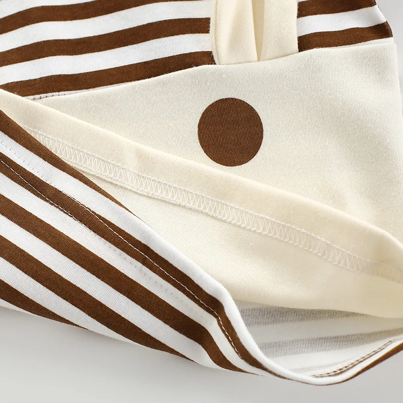 Одежда для детей и новорожденных костюмы из 2 частей полосатая осенняя