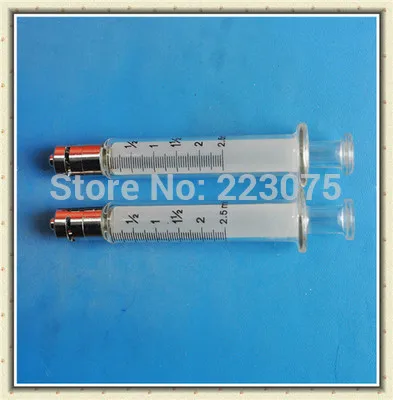 

New New 2.5ml Glass Syringe With Luer Lock Tip Glass Injector Glass Sampler