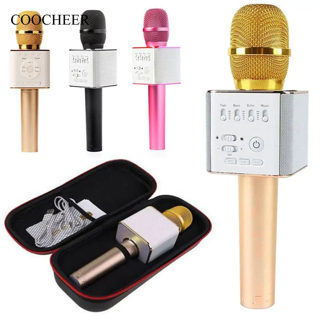 Ручной Micro телефонный проигрыватель Беспроводной динамик для караоке USB Q9