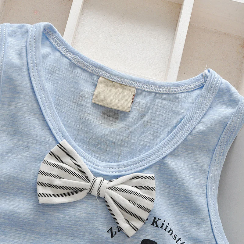 Baby Boy Clothing Set Summer Kids Boys Clothes Sleeveless Shirt + Shorts Sports Suit Vest | Детская одежда и обувь