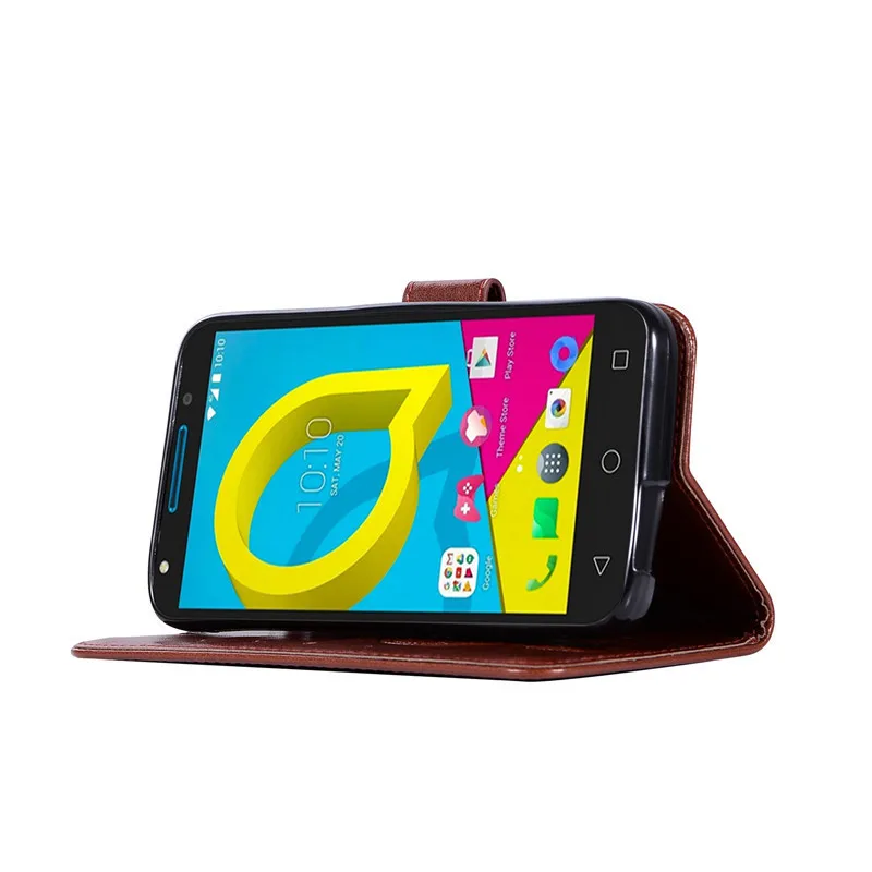 Для Alcatel U5 4G чехол 5 0 кошелек для телефона из искусственной кожи U 5044 5044D 5044Y