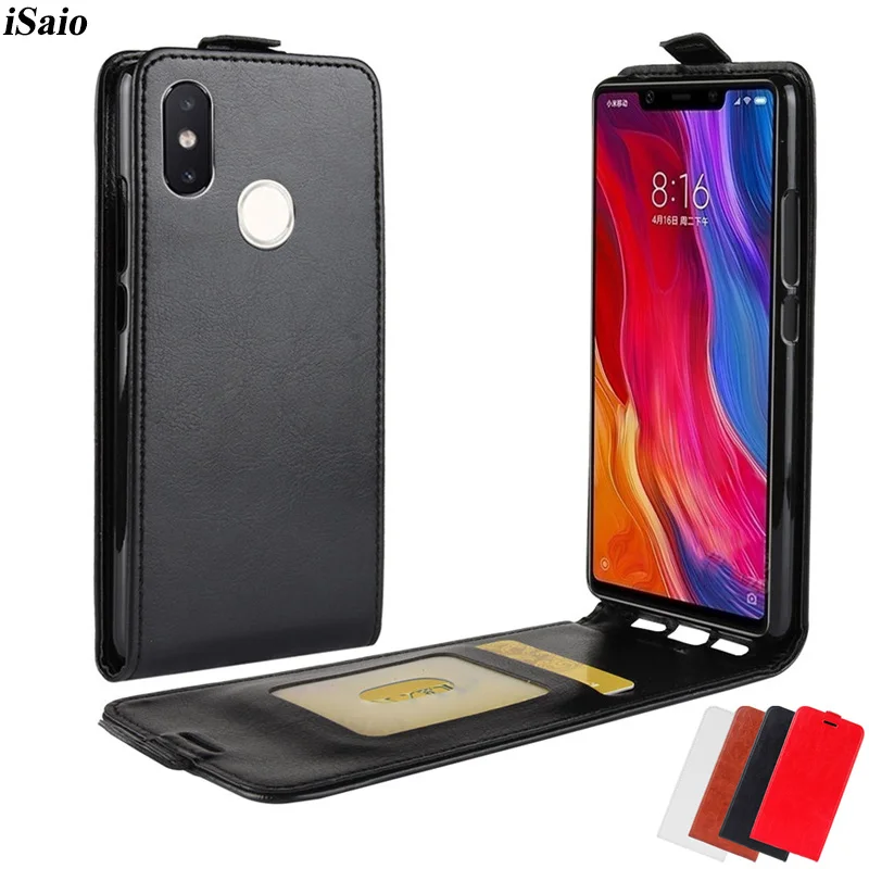 Кожаный чехол с откидной крышкой для Xiaomi Mi 8 Mi8 6 21 телефона Xiomi Xiami книгой белый