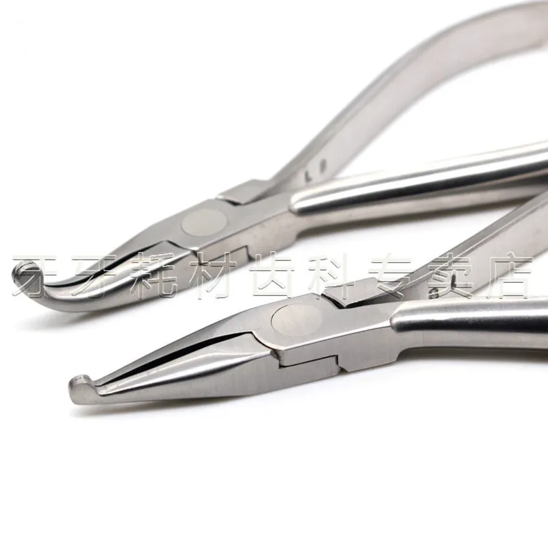1Pcs Dental Orthodontic Wire Holder How Utility Plier Curved/Straight Tip Instrument for choose