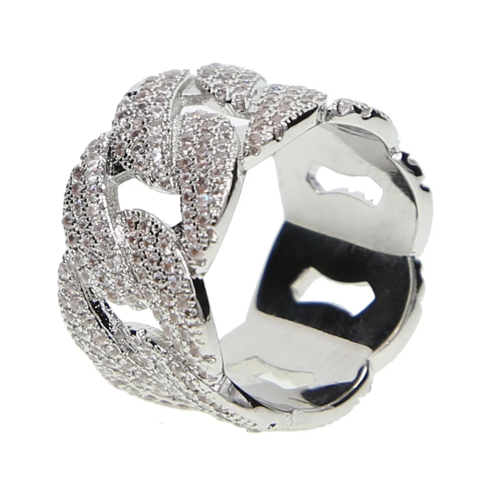 2019 Специальное предложение Anillos США Размер 8 10 хип хоп украшенное кубинским