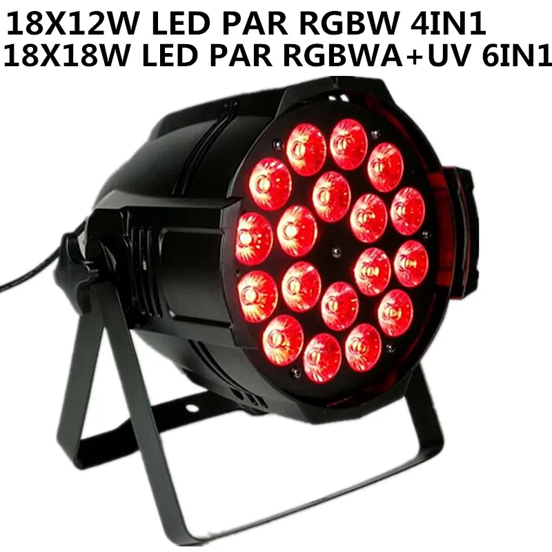 18X18 Вт RGBWA+ УФ 6IN1 светодиодный PAR DMX светодиодный стирка светильник профессиональный сценический свет DJ оборудование диско-светильник