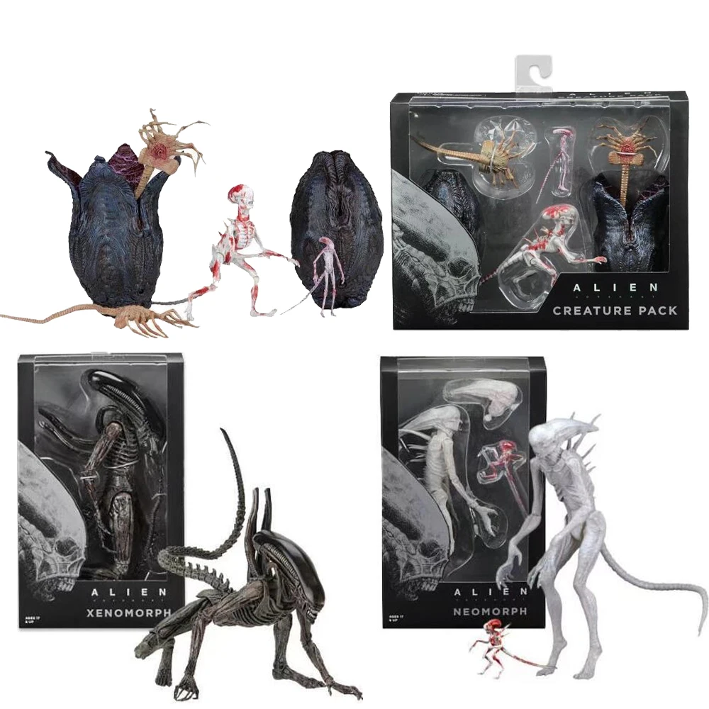Movie AVP Aliens vs Predator Xenomorph Neomorph Creature Pack PVC Action Figure Toy Doll Gift | Игрушки и хобби