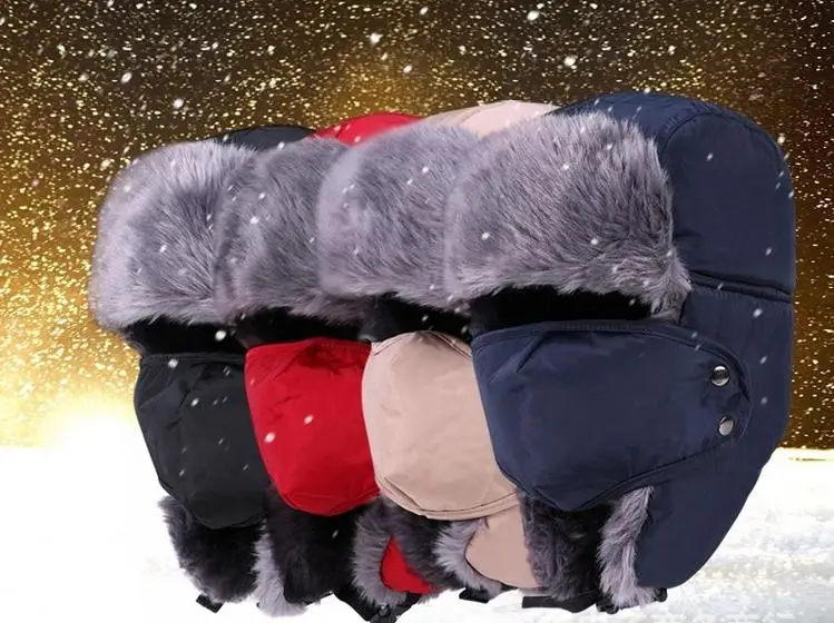 2017 новые мужские зимние шапки ветрозащитные толстые теплые женские велосипедные