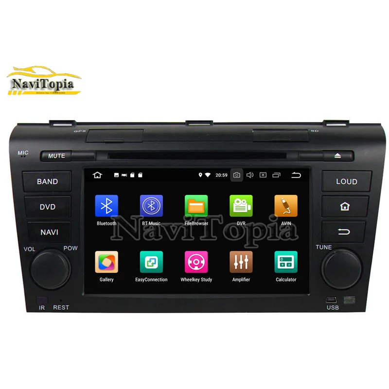 NAVITOPIA 7 дюймов 4G + 64G Восьмиядерный Android 9 0 автомобильное радио для машины DVD MAZDA
