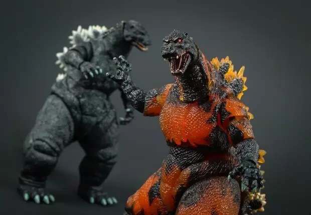 NECA Movie Gojira vs Destoroyah Burning 1995 ПВХ фигурка Коллекционная модель игрушки|Игровые