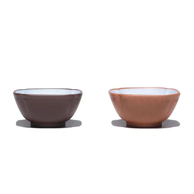 Zisha Tea Cup White Glaze Handmade Square Purple Sand Kung Fu Green Da Hong Pao Small Teaware Free Shipping | Дом и сад