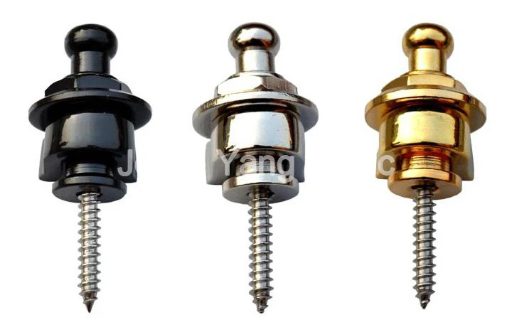 

Niko Chrome/Black/Gold Round Head Electric Guitar Strap Locks Skidproof Bass Straplocks Free Shipping Wholesales