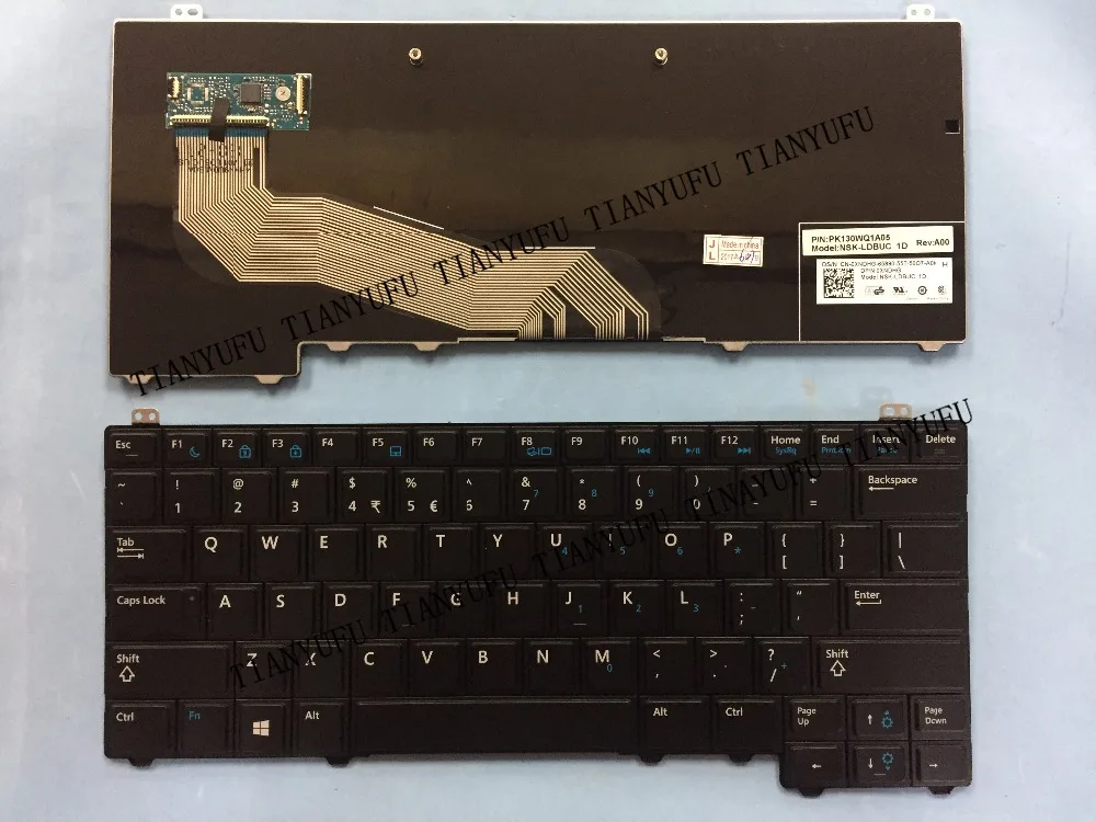 Английская новая клавиатура E5440 для DELL Latitude E5450 US черная ноутбука | Компьютеры и