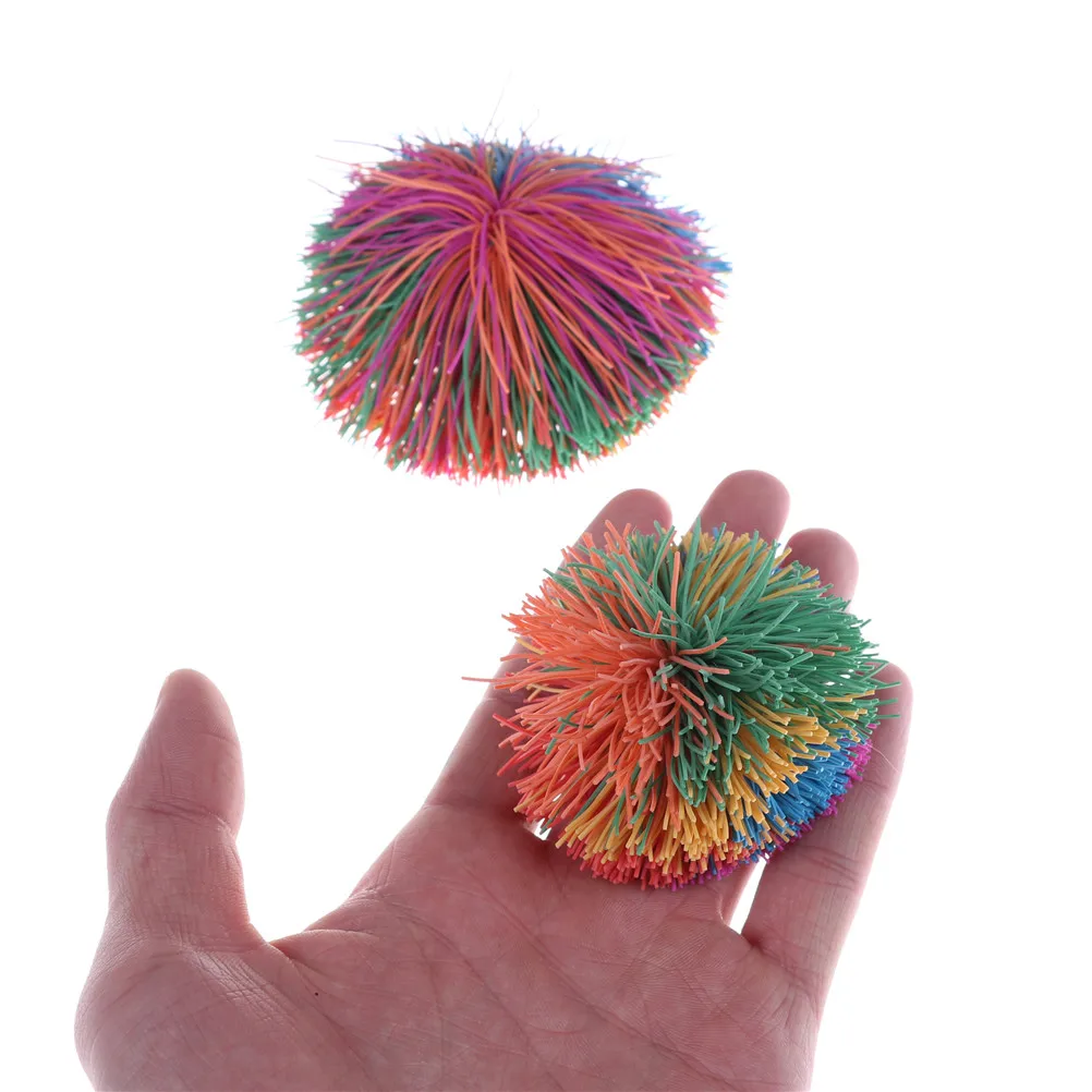 Детский Радужный Забавный эластичный мяч для снятия стресса аутизм особые