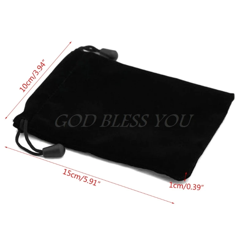 Black Lint Bags Board Games Glasses Dragons And Dungeons Dice Receive Bag