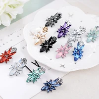 lubov hot sale retro exaggerated crystal stud earrings with opal stone women christmas birthday gift fast shipping 12 colors