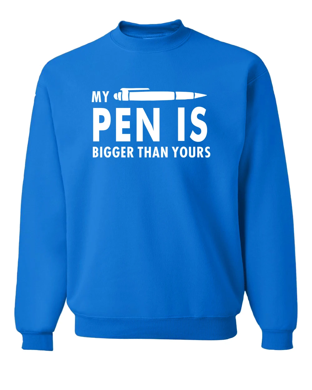 Забавная мужская толстовка с надписью My Pen больше ваших сезон весна зима 2019
